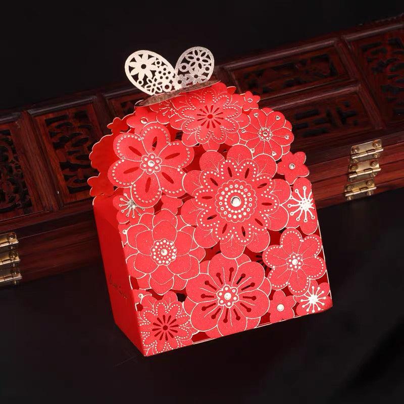 12X Laser Cut Favor Boxes Bigger 6Cm Base Wedding Favour Gift Box Party Au Stock-copy