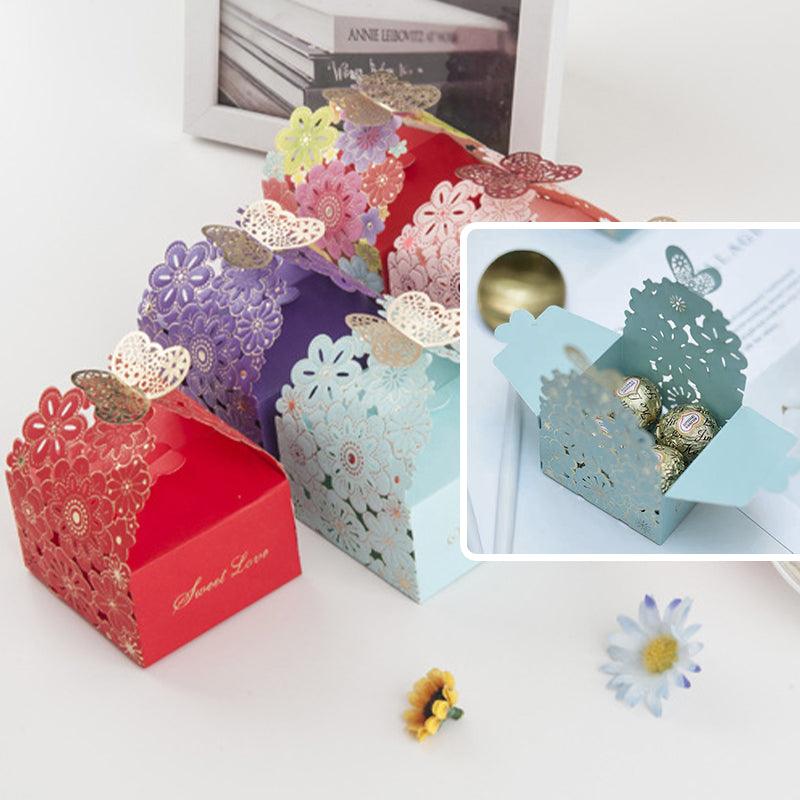 12X Laser Cut Favor Boxes Bigger 6Cm Base Wedding Favour Gift Box Party Au Stock-copy
