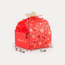 Load image into Gallery viewer, 12X Laser Cut Favor Boxes Bigger 6Cm Base Wedding Favour Gift Box Party Au Stock-copy
