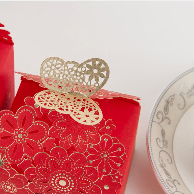 12X Laser Cut Favor Boxes Bigger 6Cm Base Wedding Favour Gift Box Party Au Stock-copy