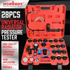 28Pc Radiator Pressure Test Set Cooling System Leaking Check Refill Vacuum Tool-copy