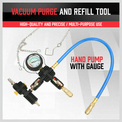 28Pc Radiator Pressure Test Set Cooling System Leaking Check Refill Vacuum Tool-copy