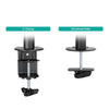 activiva Dual-Screen Articulating Monitor Arm with Interchangeable Laptop Holder