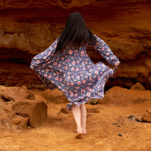 Load image into Gallery viewer, Update Cotton Maxi Dress Summer Dress Boho dress Gift for her Long Boho Dress Women Kimono Wrap Dress Valentine Mothers Day Christmas - SM-copy
