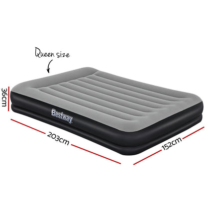 Bestway Air Bed Beds Mattress Premium Inflatable Built-in Pump Queen Size-copy