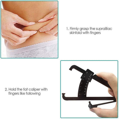 Body Fat Measurement Testing Caliper Skinfold Skin Fold Gym Weight Loss Test Au-copy