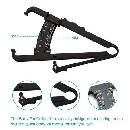 Body Fat Measurement Testing Caliper Skinfold Skin Fold Gym Weight Loss Test Au-copy