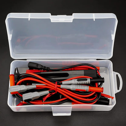 KAIWEETS Soft Silicone Electrician Test Leads Kit CAT III 1000V  CAT IV 600V with Alligator Clips and Needle Probe for FlukeAstroAIINNOVA Multimeter Electronic Clamp Meter 9PCS-copy