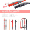KAIWEETS Soft Silicone Electrician Test Leads Kit CAT III 1000V  CAT IV 600V with Alligator Clips and Needle Probe for FlukeAstroAIINNOVA Multimeter Electronic Clamp Meter 9PCS-copy