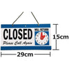 Open - Closed Will Return Sign Business Shop Door Restaurant Hand Crafted Clock-copy