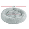 i.Pet Pet Bed Dog Cat 110cm Calming Extra Large Soft Plush Light Grey-copy