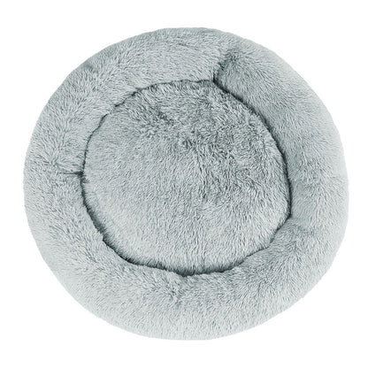 i.Pet Pet Bed Dog Cat 110cm Calming Extra Large Soft Plush Light Grey-copy