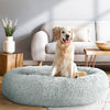 i.Pet Pet Bed Dog Cat 110cm Calming Extra Large Soft Plush Light Grey-copy
