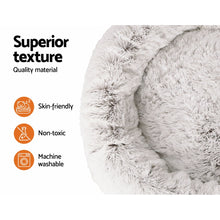 Load image into Gallery viewer, i.Pet Pet Bed Dog Cat 110cm Calming Extra Large Soft Plush White Brown-copy

