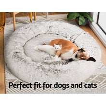 Load image into Gallery viewer, i.Pet Pet Bed Dog Cat 110cm Calming Extra Large Soft Plush White Brown-copy
