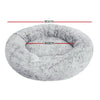 i.Pet Pet Bed Dog Cat 90cm Large Calming Soft Plush Light Charcoal-copy