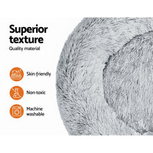 Load image into Gallery viewer, i.Pet Pet Bed Dog Cat 90cm Large Calming Soft Plush Light Charcoal-copy
