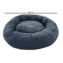 Load image into Gallery viewer, i.Pet Pet Bed Dog Cat 90cm Large Calming Soft Plush Bed Dark Grey-copy
