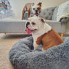 Cat Bed Pet Bed Dog Donut Nest Calming Deep Sleeping Soft Plush Kennel Washable-copy