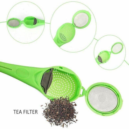 Tea Infuser Loose Tea Leaf Strainer Silicone Filter Diffuser Herbal Spice Reuse-copy