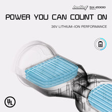 Load image into Gallery viewer, BULLET SX-2000 Hoverboard Scooter, 500W Brushless, Superior Self Balancing System, UL Certified, LED Lights, Hip Hop Design
