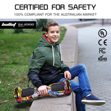 Load image into Gallery viewer, BULLET SX-2000 Hoverboard Scooter, 500W Brushless, Superior Self Balancing System, UL Certified, LED Lights, Hip Hop Design
