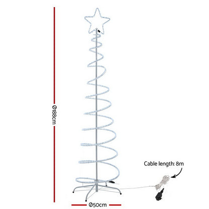 Jingle Jollys Christmas Lights 188cm Tree 288 LED Decorations-copy