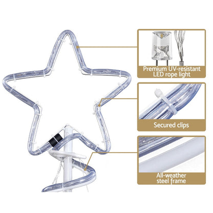 Jingle Jollys Christmas Lights 188cm Tree 288 LED Decorations-copy