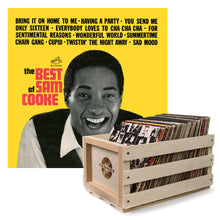 Load image into Gallery viewer, Crosley Record Storage Crate Sam Cooke The Best Of Sam Cooke Vinyl Album Bundle
