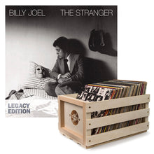 Load image into Gallery viewer, Crosley Record Storage Crate &amp; Billy Joel The Stranger Vinyl Album Bundle
