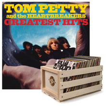 Load image into Gallery viewer, Crosley Record Storage Crate &amp; Tom Petty Greatest Hits - Double Vinyl Album Bundle
