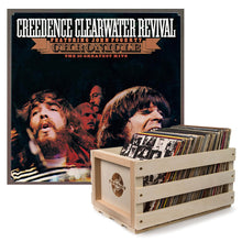 Load image into Gallery viewer, Crosley Record Storage Crate &amp; Creedence Clearwater Revival - Chronicle The 20 Greatest Hits - 2Lp Vinyl Album Bundle
