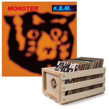 Load image into Gallery viewer, Crosley Record Storage Crate &amp; R.E.M - Monster - Double Vinyl Album Bundle
