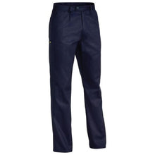 Load image into Gallery viewer, Bisley BP6007 Cotton Drill Pants Trousers Workwear - Navy - 122 Stout
