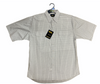 Bisley Mens Short Sleeve Check Shirt Checkered 100% Cotton Casual Business Work - White - L