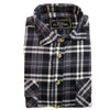 Mens Half Placket Flannelette Long Sleeve Pullover Shirt 100% Cotton Check Authentic Flannel  - Red - M
