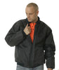 HUSKI Mens Quilted Combat Bomber Waterproof Jacket Windproof Workwear Coat - Black - 5XL