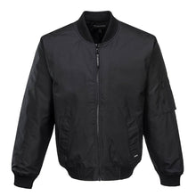 Load image into Gallery viewer, HUSKI Mens Quilted Combat Bomber Waterproof Jacket Windproof Workwear Coat - Black - L

