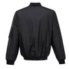 HUSKI Mens Quilted Combat Bomber Waterproof Jacket Windproof Workwear Coat - Black - S