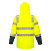 HUSKI Transit Hi Vis Waterproof Jacket Industrial Workwear Reflective UPF 50+ - Yellow - M (97cm)