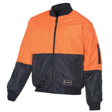 Load image into Gallery viewer, HUSKI 3M Flyer Fully Waterproof Bomber Jacket Hi Vis Work Quilted Lining - Orange - XXL (112)

