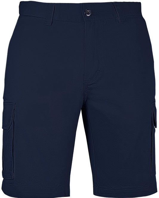 Mens Cargo Shorts 100% Cotton Casual Work Wear Half Pants Summer Army Military - Navy - 34 (87cm)