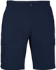 Mens Cargo Shorts 100% Cotton Casual Work Wear Half Pants Summer Army Military - Navy - 34 (87cm)