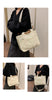 White Stylish Multi-Functional Mommy Diaper Bag - Durable Canvas Tote